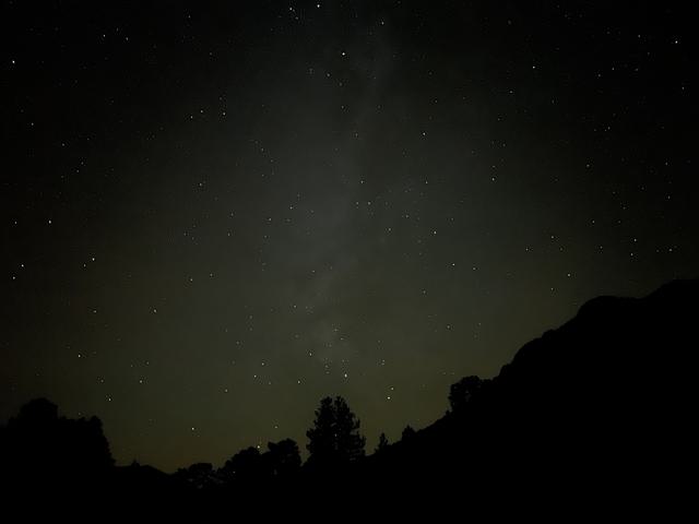Night sky in Rocky Mountains