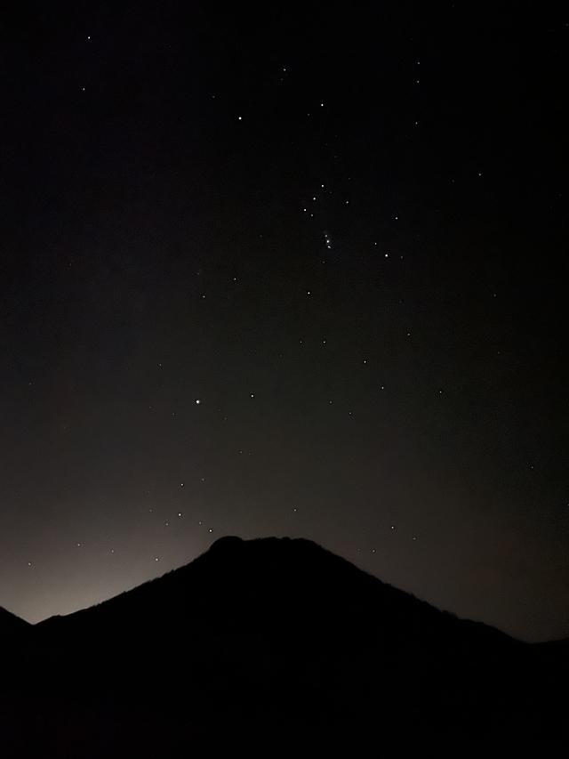 Night sky in Rocky Mountains x2